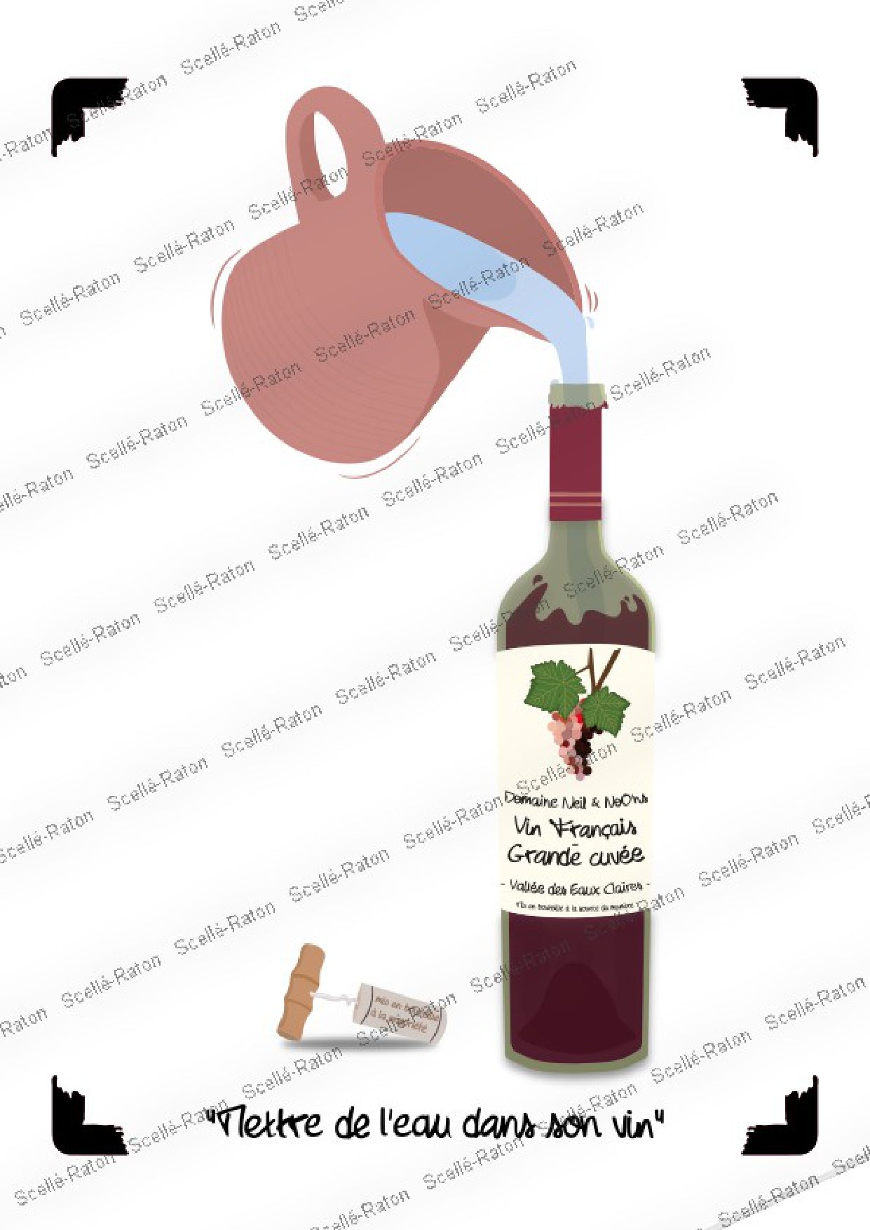 đ· Mettre de lâeau dans son vin â Une affiche pleine de nuances