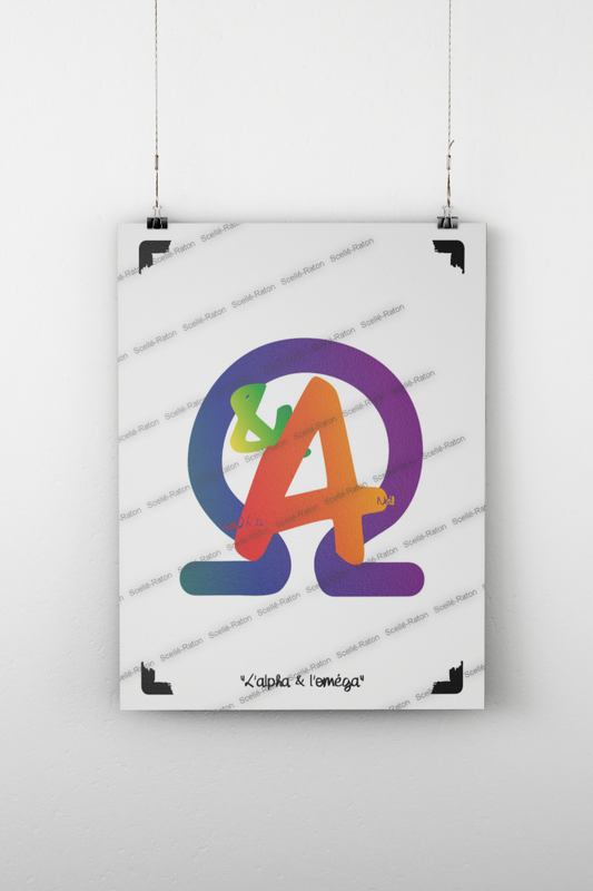 "Alpha & Oméga" - Une affiche pour ceux qui aime les choses de A à Z !