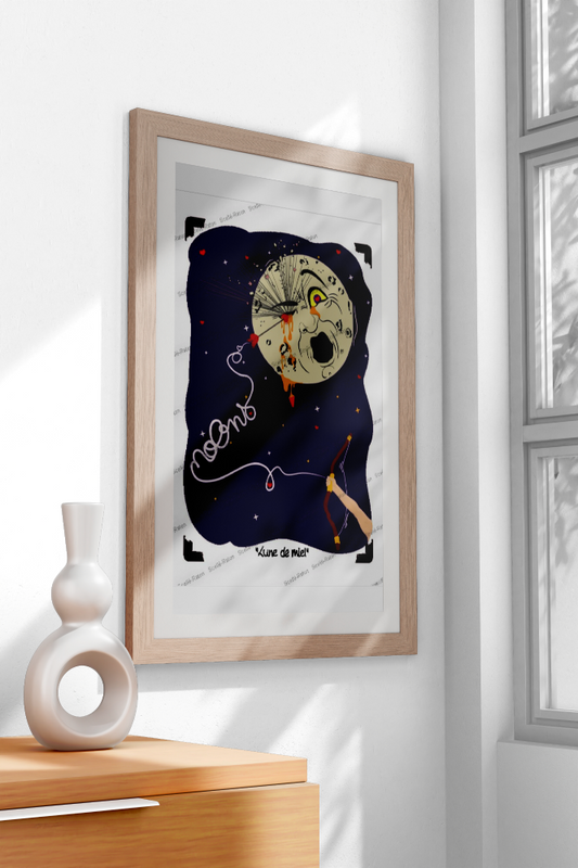 "Lune de miel" - Une affiche pour les amoureux du cinéma et des étoiles ! 🌙🍯