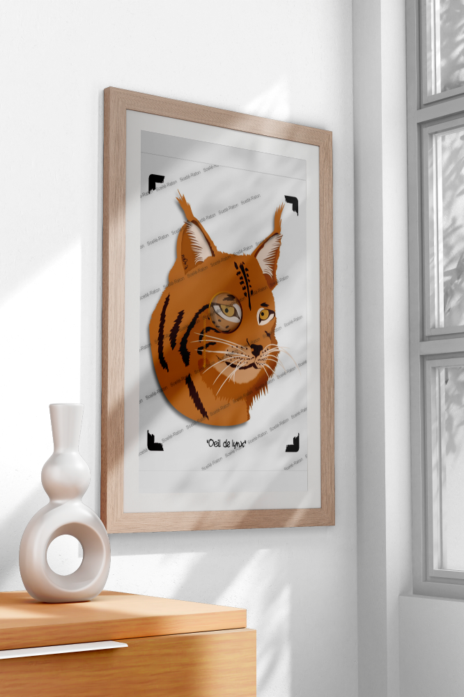 "Œil de lynx" - Une affiche qui observe tout, mais ne dira jamais rien ! 👀