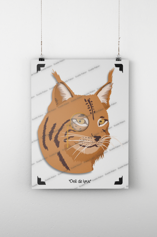 "Œil de lynx" - Une affiche qui observe tout, mais ne dira jamais rien ! 👀