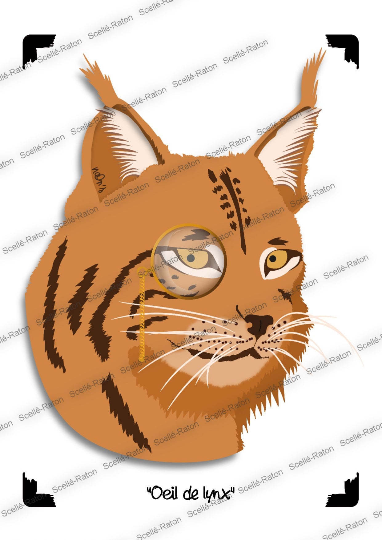 "Œil de lynx" - Une affiche qui observe tout, mais ne dira jamais rien ! 👀