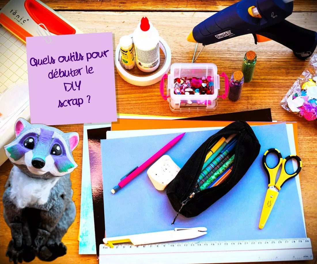 Les 10 outils indispensables pour débuter en DIY scrap (et illuminer tes créations) ✂️ - Scellé-Raton