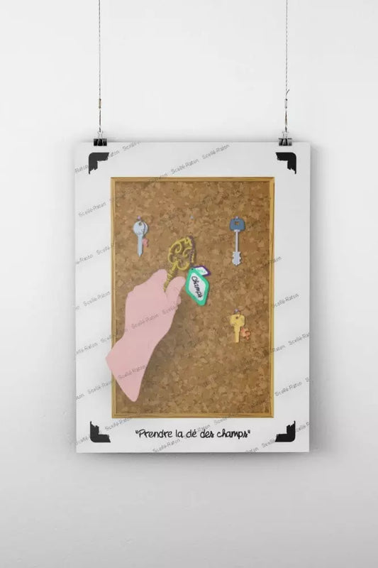 "Prendre la clé des champs" - Une affiche qui respire la liberté !